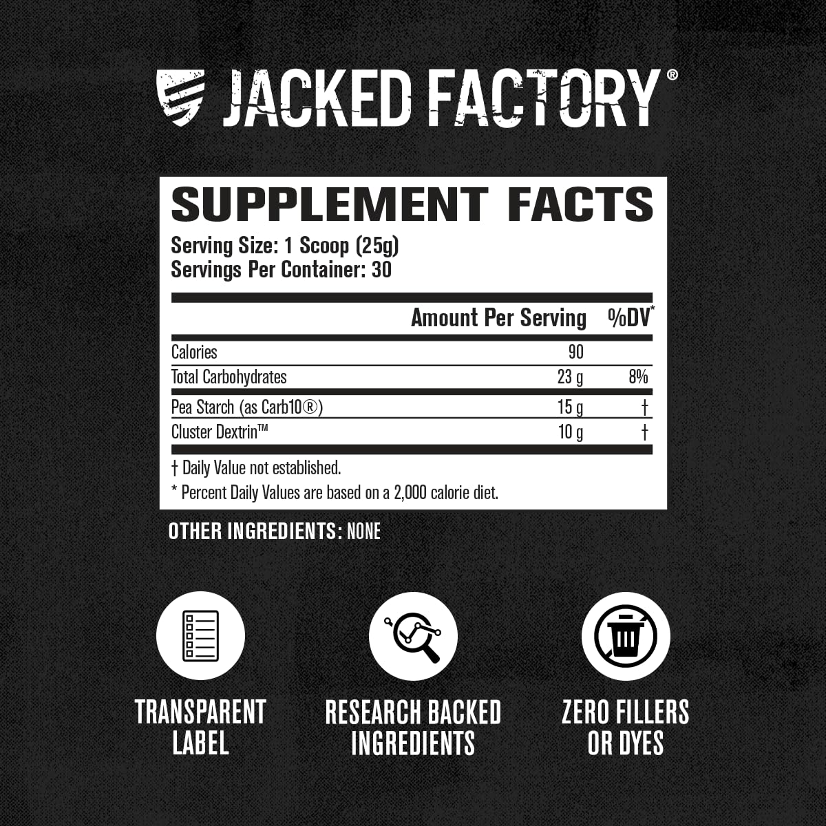 Jacked Factory Carb Surge absorption-rapide: énergie qui démarre rapidement pendant l'entraînement.