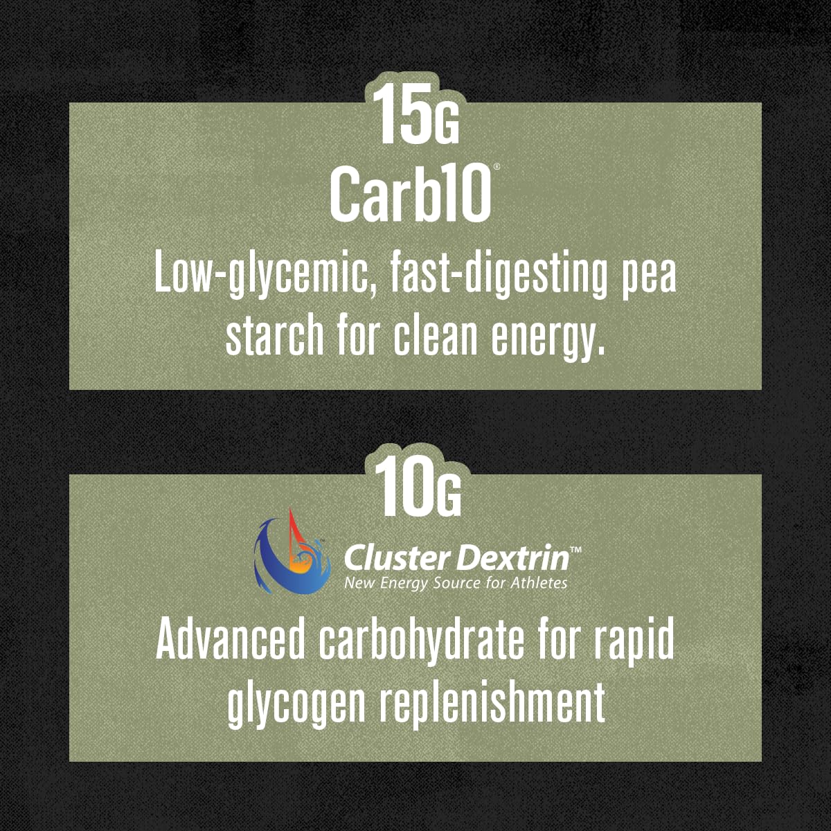 Jacked Factory Carb Surge formule-carb10-et-cluster-dextrin: glucides rapides et efficaces pour l'énergie.