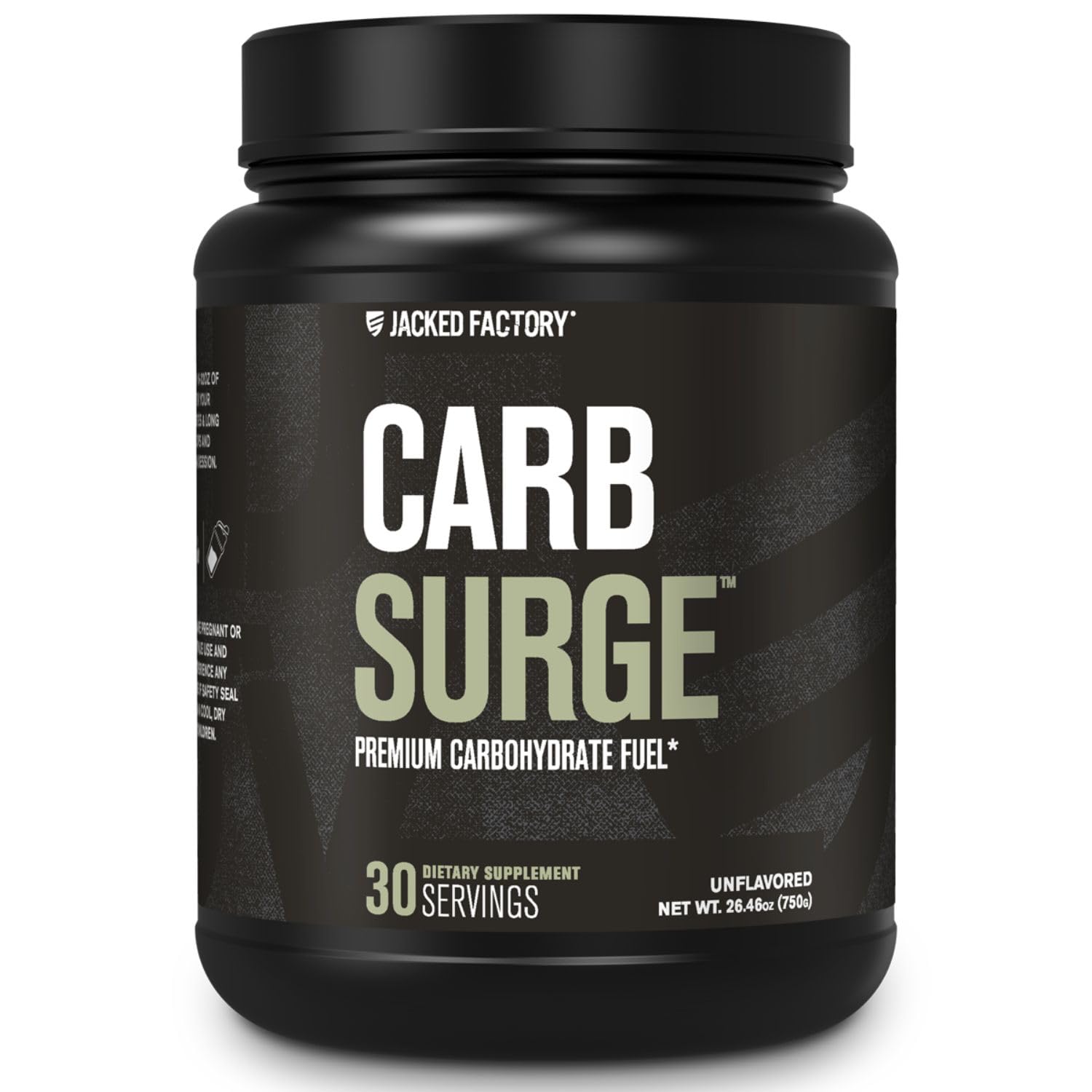 Jacked Factory Carb Surge poudre-glucides intra-entraînement pour énergie rapide et durable.