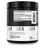 Jacked Factory Creatine + Glutamine — packaging premium, fabrication fiable.