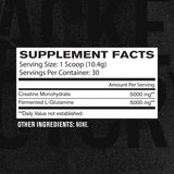 Jacked Factory Creatine + Glutamine — préparation prête, texture fluide lors du mélange.