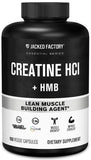Jacked Factory Creatine HCL + HMB dans la bouteille, énergie musculaire potentielle.