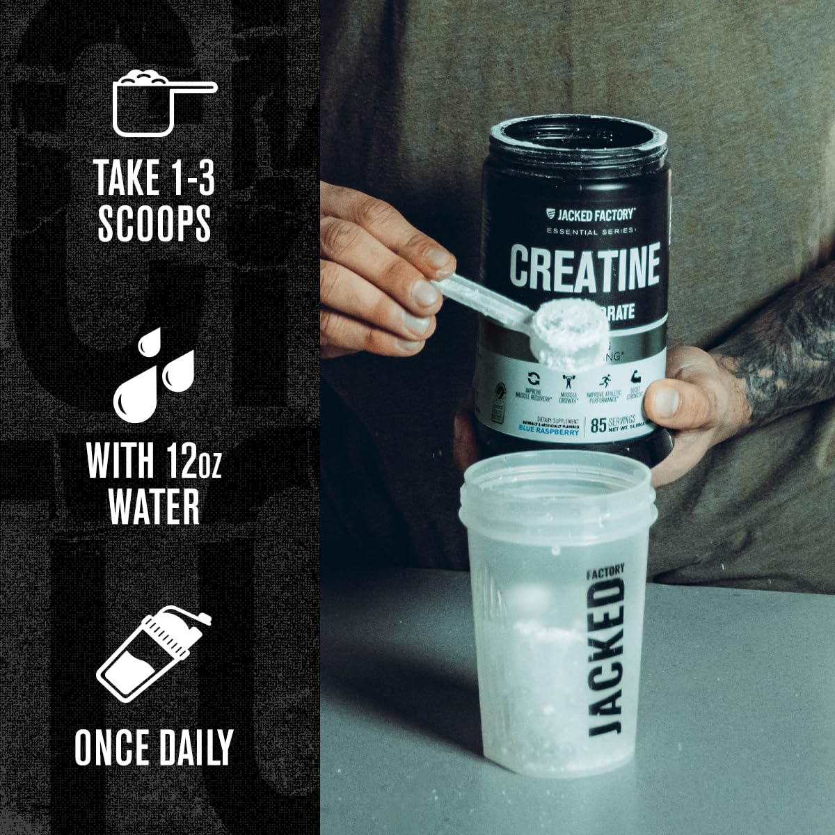 Jacked Factory Creatine Monohydrate – tests tiers assurant pureté et sécurité