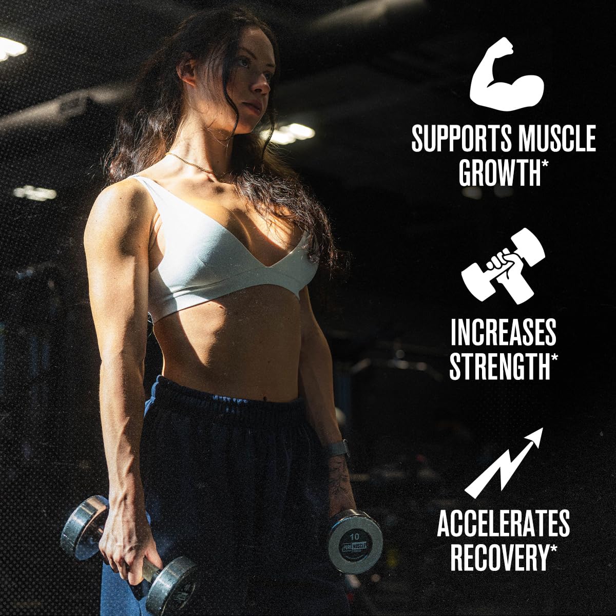 Cuillère-doseur Jacked Factory Créatine + Peptides pour doser facilement une portion.