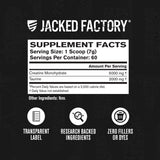 Préparation dans un verre avec Jacked Factory Creatine + Taurine, goût neutre.