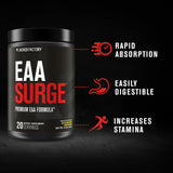 Jacked Factory EAA Surge — Doseur montrant la portion, dosage pratique pendant l’effort.