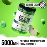 Gommes créatine Jacked Factory sans sucre avec emballage pratique pour emporter.