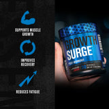 Growth Surge, cuillère-doseur prête à doser après l'entraînement.