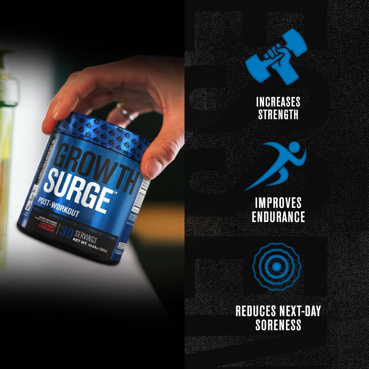 Shaker Growth Surge, mélange rapide après l'effort.