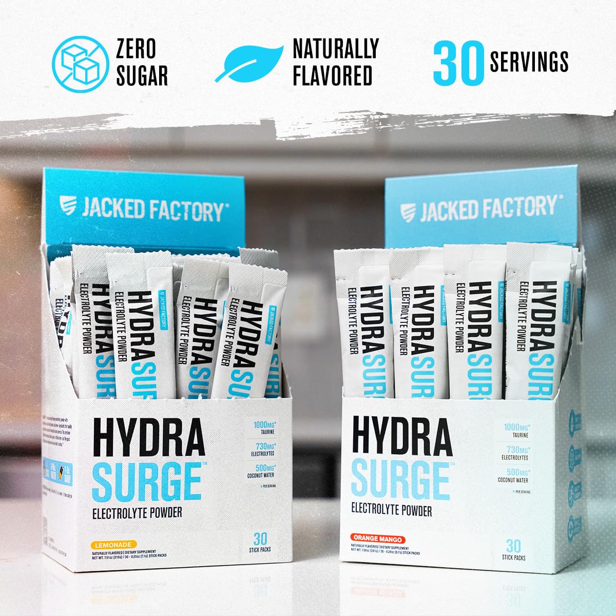 Hydrasurge dissolution rapide, pratique en déplacement et au gym