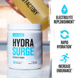 Hydrasurge, sel Himalaya rose, équilibre électrolytique pendant l'effort.