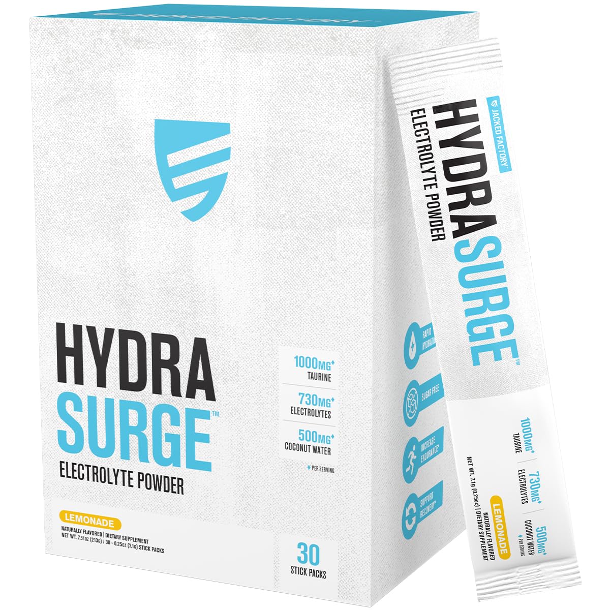 Hydrasurge stick-pack citron pour hydratation pratique en déplacement