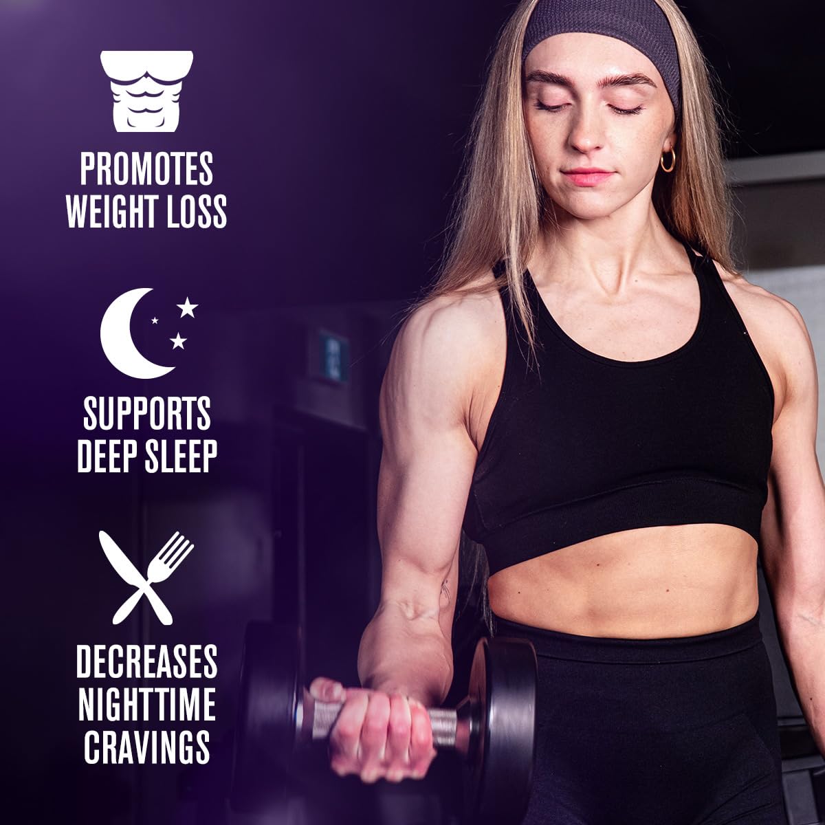 Lean PM de Jacked Factory, capsules faciles à prendre pour la nuit.