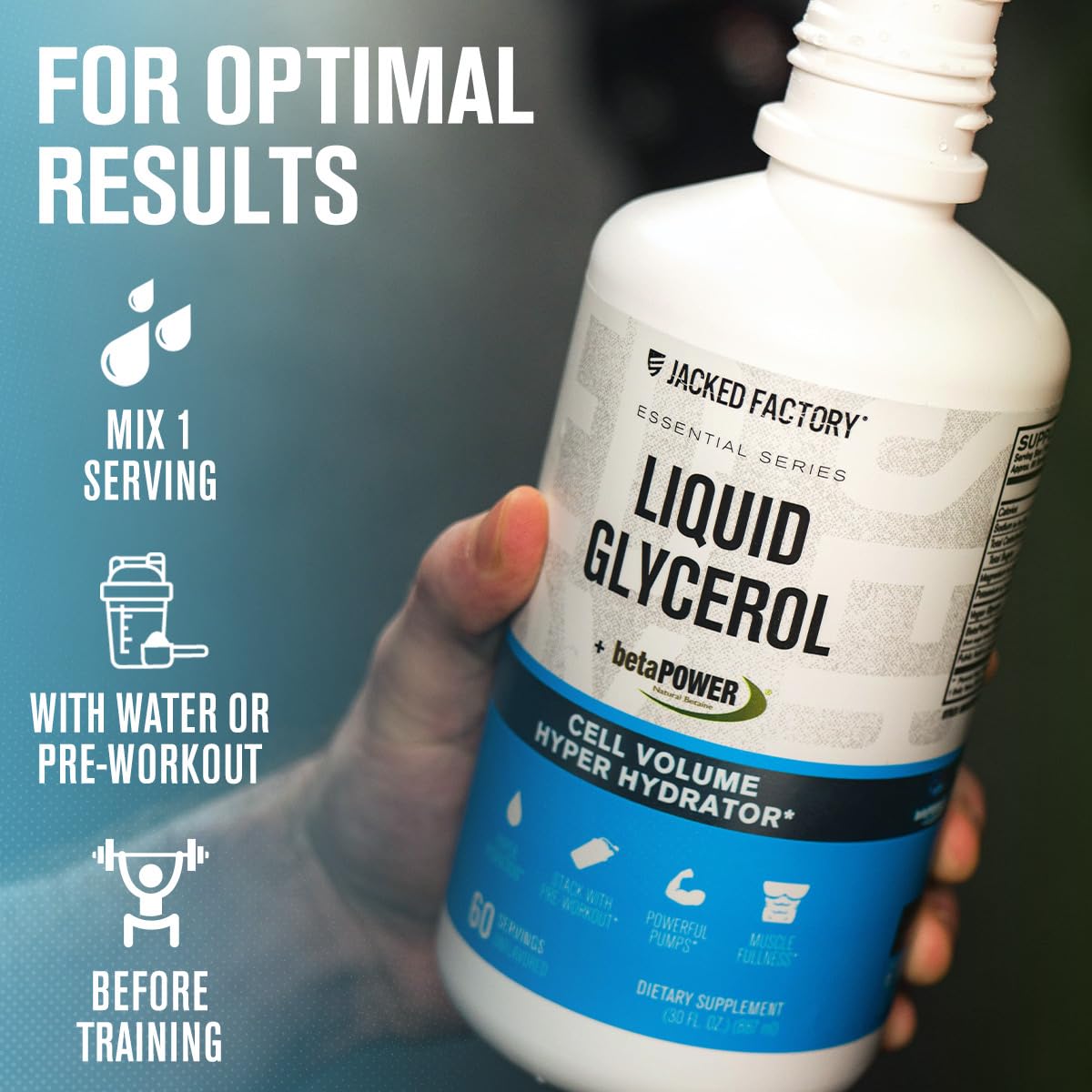 Jacked Factory Liquid Glycerol, énergie et récupération grâce aux électrolytes