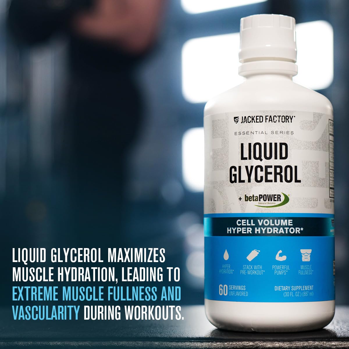 Jacked Factory Liquid Glycerol, pompes musculaires accrues pendant l'entraînement