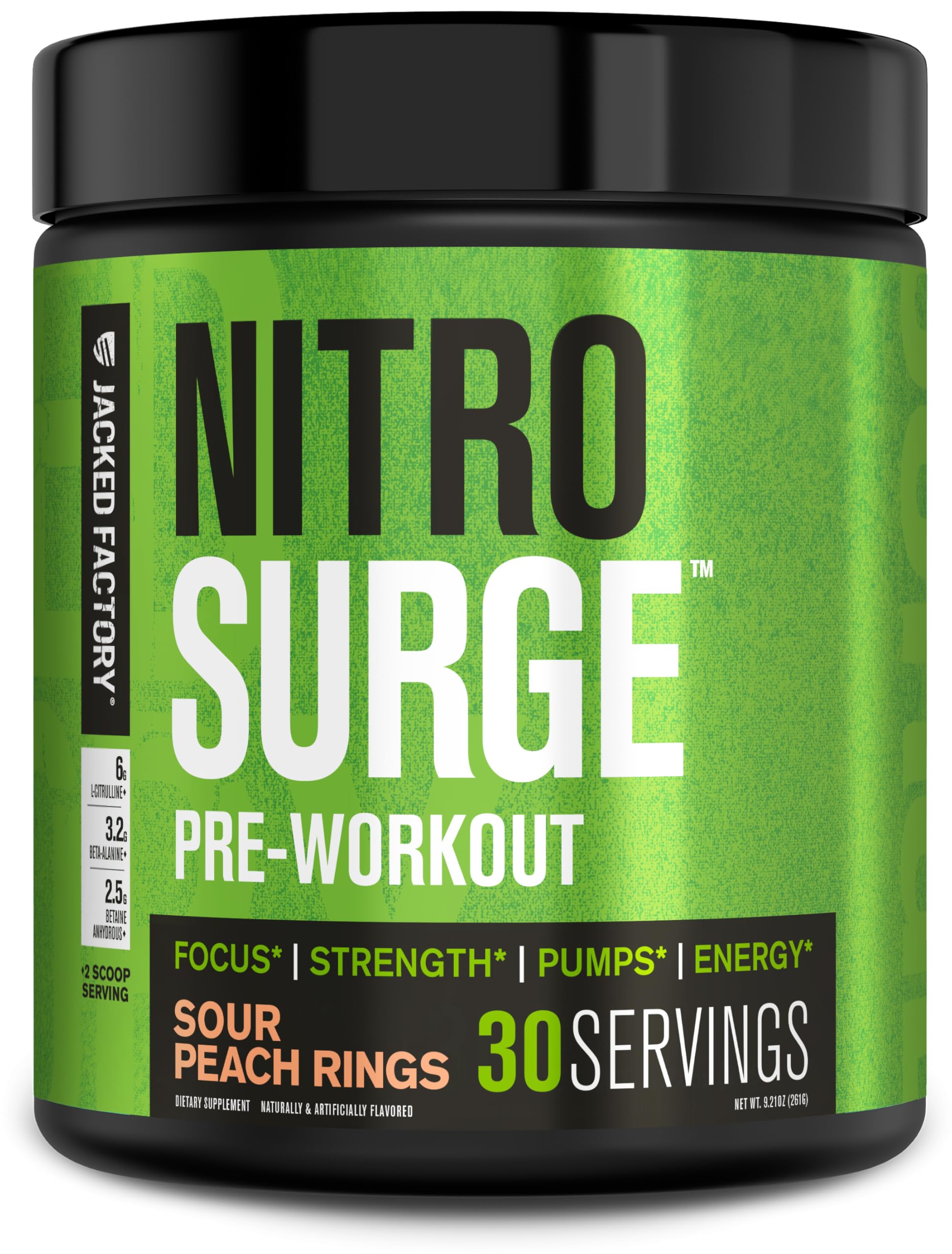 Nitrosurge de Jacked Factory – bouteille prête pour énergie durable pendant l’entraînement