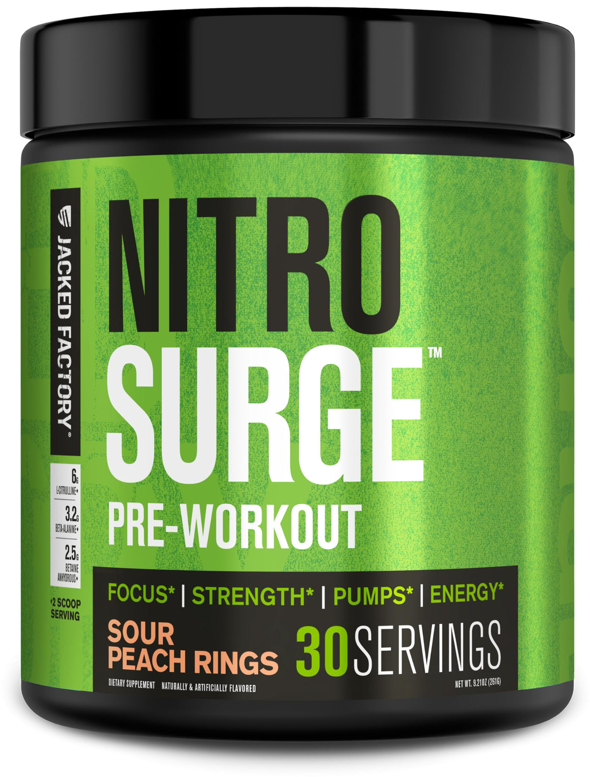 Nitrosurge de Jacked Factory – bouteille prête pour énergie durable pendant l’entraînement