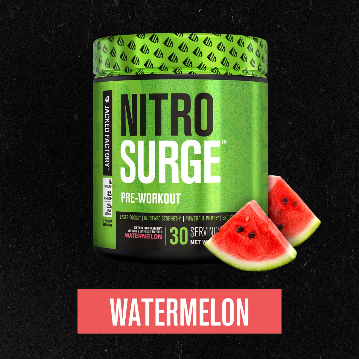 Bouteille Nitrosurge pré-workout goût pastèque prête à booster vos séances