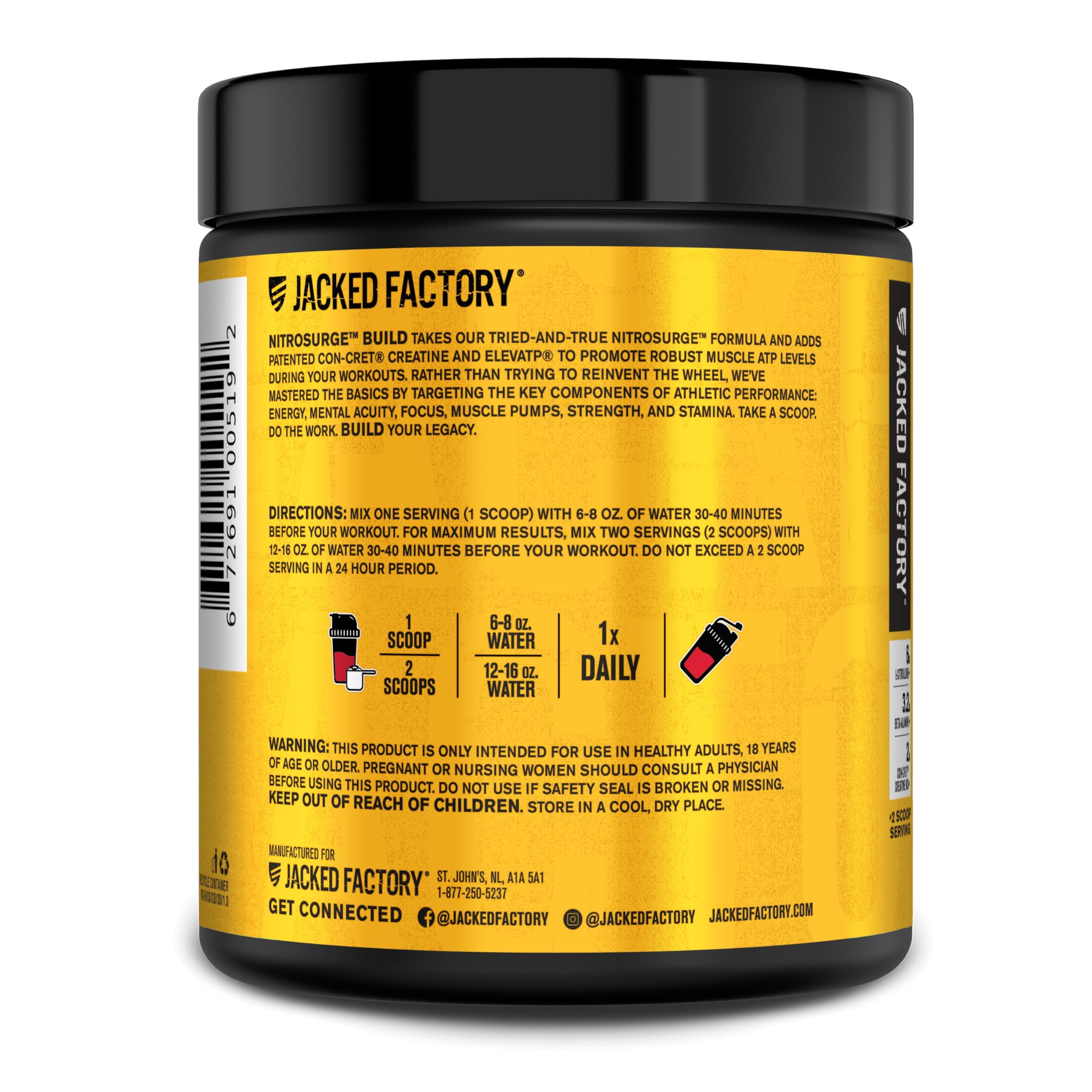 Nitrosurge Build en salle de sport soutient performances et endurance.
