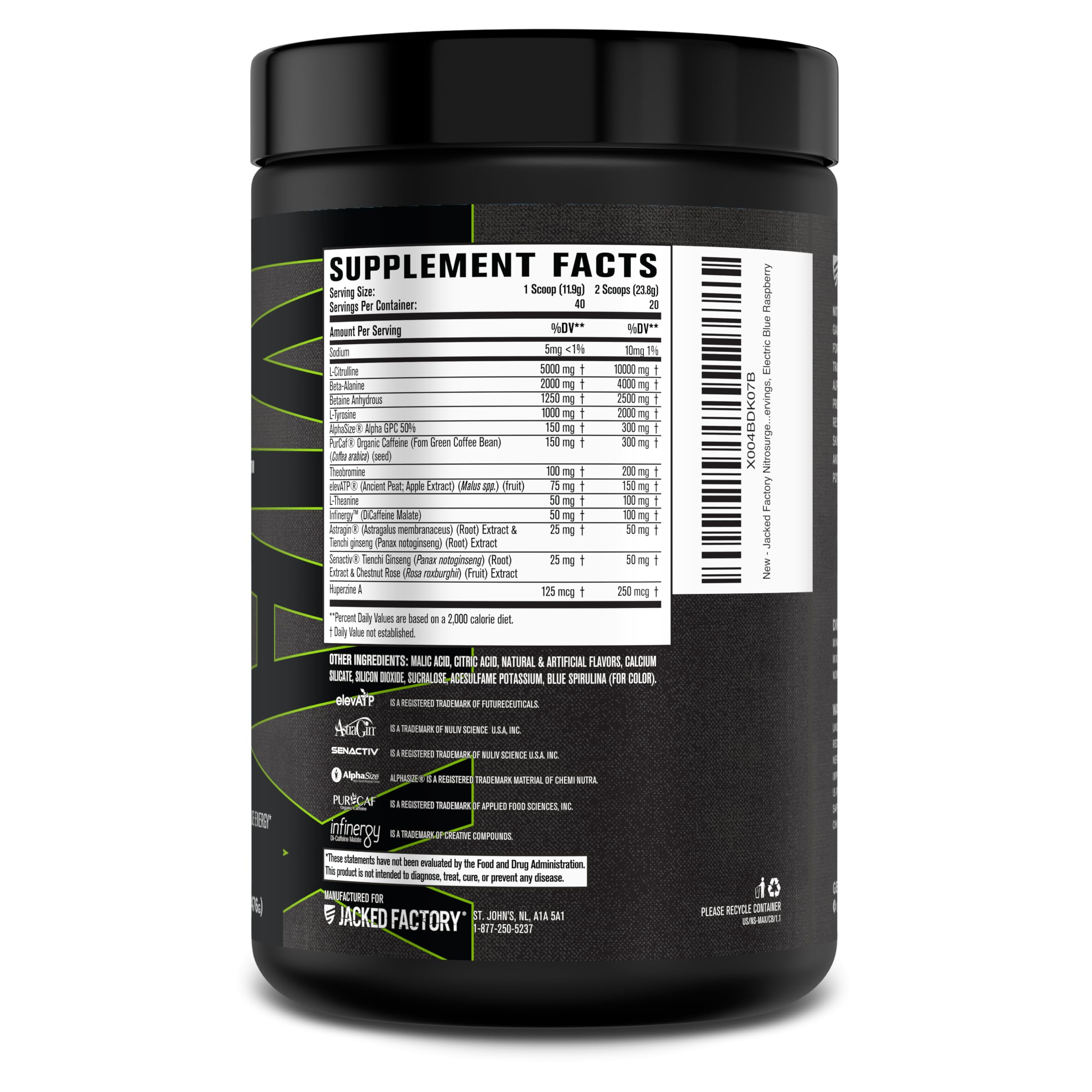 Jacked Factory Nitrosurge Max — endurance puissante et puissance maximale.