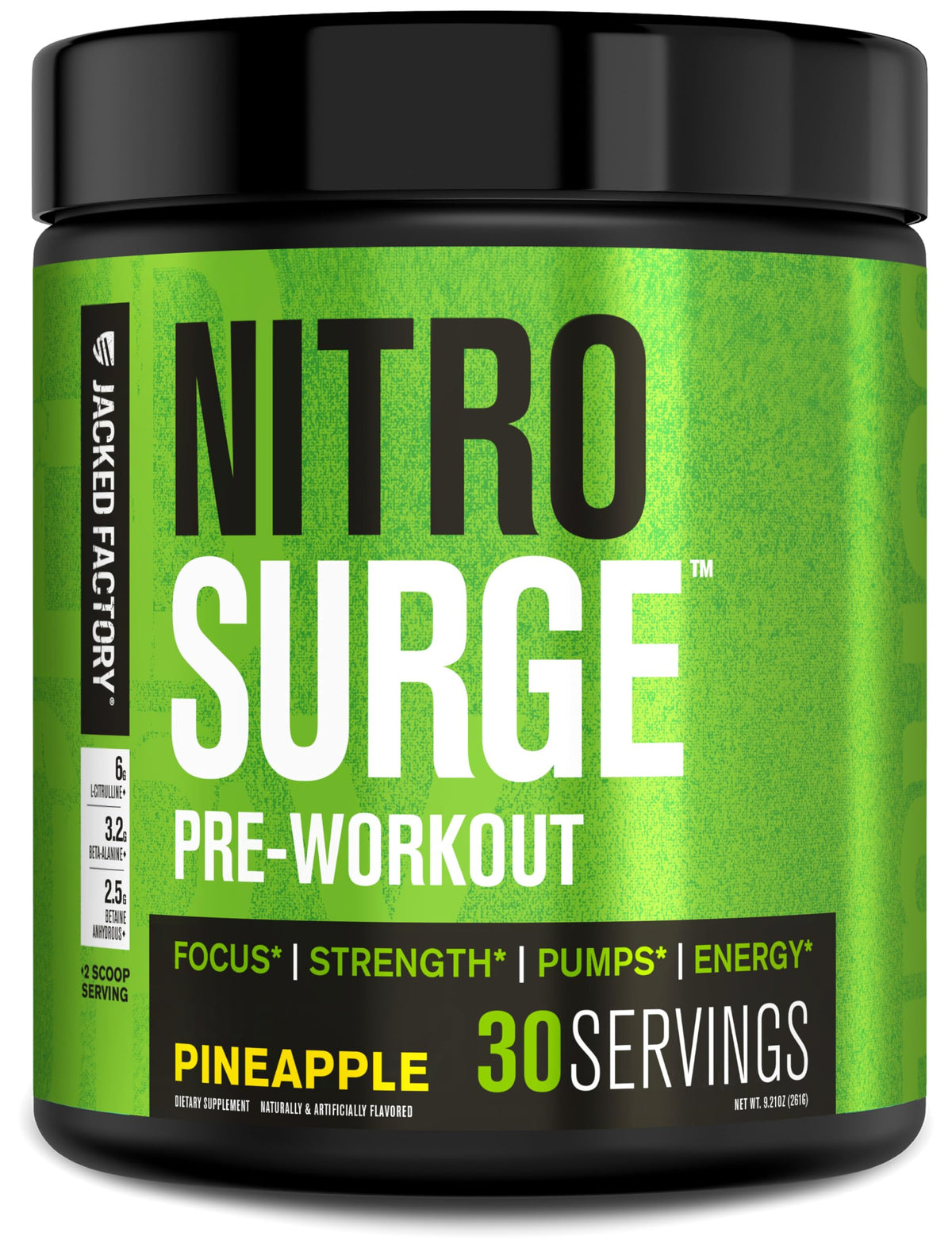 Nitrosurge par Jacked Factory, poudre énergie pour démarrer l’entraînement avec vigueur