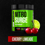 Nitrosurge, poudre pré-workout, dose prête pour une séance intense et focalisée.