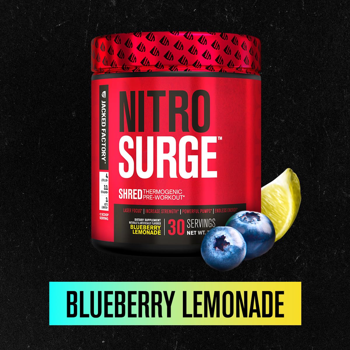 Jacked Factory NITROSURGE Shred, cuillère-dosage dans le shaker, concentration améliorée