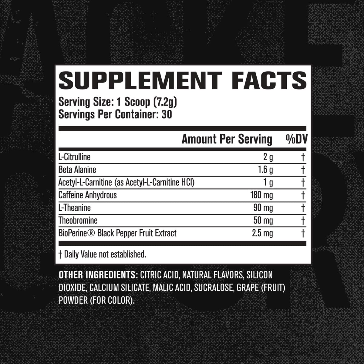 Jacked Factory NITROSURGE Shred, emballage sans colorants artificiels