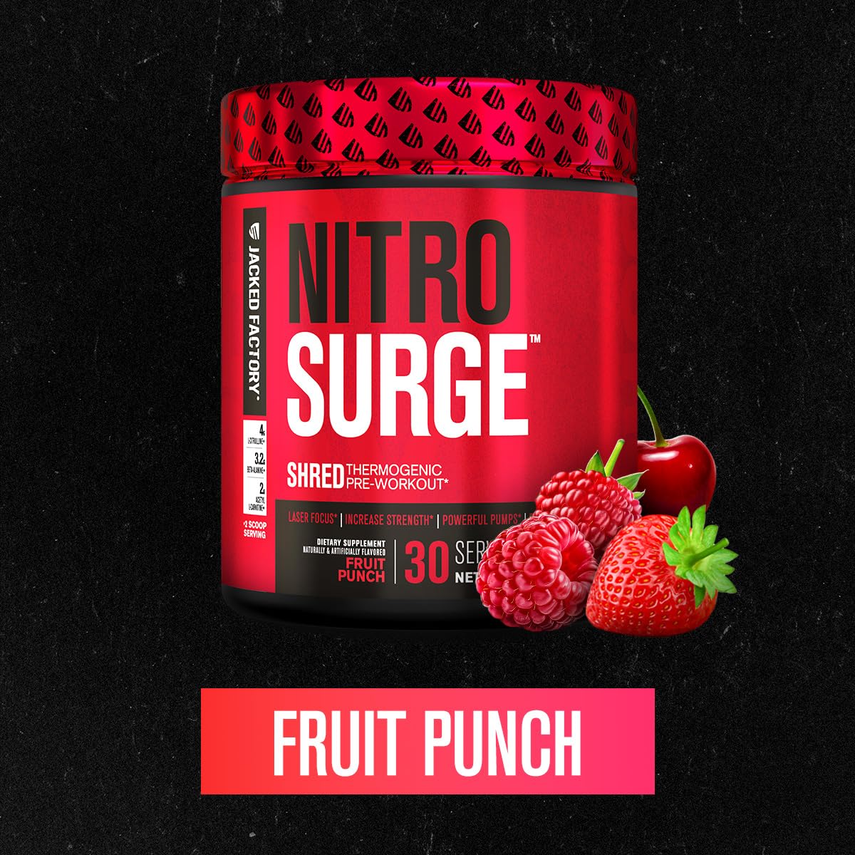 Jacked Factory Nitrosurge Shred – pompes musculaires accrues pendant l'effort.