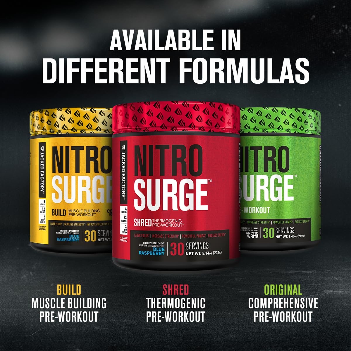 Nitrosurge Shred, mélange thermogénique pour une silhouette plus sculptée.