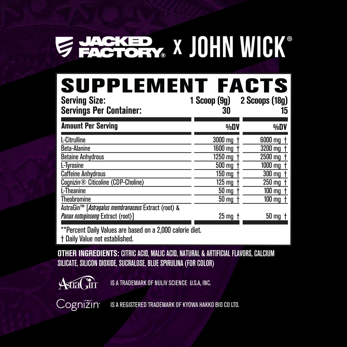 Jacked Factory Nitrosurge Wick arôme framboise bleue, goût distinctif pour motivation.