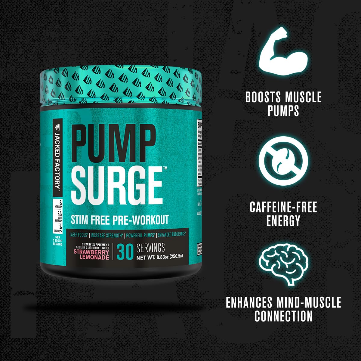 Jacked Factory Pumpsurge, amélioration de la concentration grâce au nootropique.