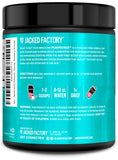 Jacked Factory Pumpsurge, boîte de 30 portions, pratique à transporter.