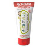 Jack N' Jill Mega dentifrice – tube avant, goût apprécié pour le brossage.