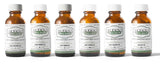 Jackson’s Sels Cellulaires: emballage en verre ambré pour la conservation.
