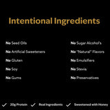 Jacob Bar ingrédients naturels, baies visibles, sans additifs artificiels.