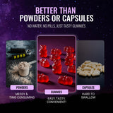 Gommes JAENFW magnésium glycinate et vitamines D3/B6, support potentiel du métabolisme.