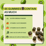 Dégustation quotidienne de Jaje Health 10ex Supergreens Gummies: snack sain et pratique.