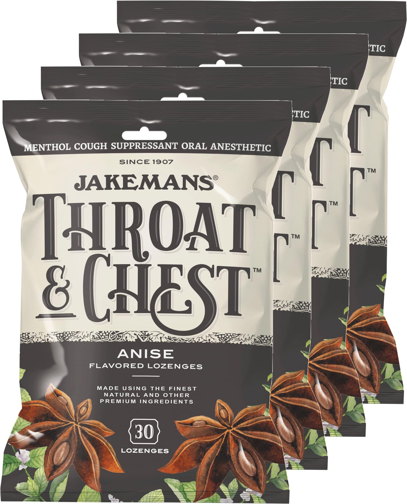 Jakemans boîte pastilles menthol anisée, rafraîchissantes et savoureuses pour la bouche.