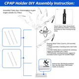 Bandage de maintien du tuyau CPAP pour fixation sécurisée.