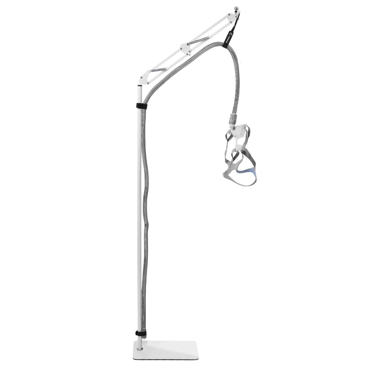 Support-tuyau CPAP de JAKIA sur table de nuit, accès pratique et stabilité.