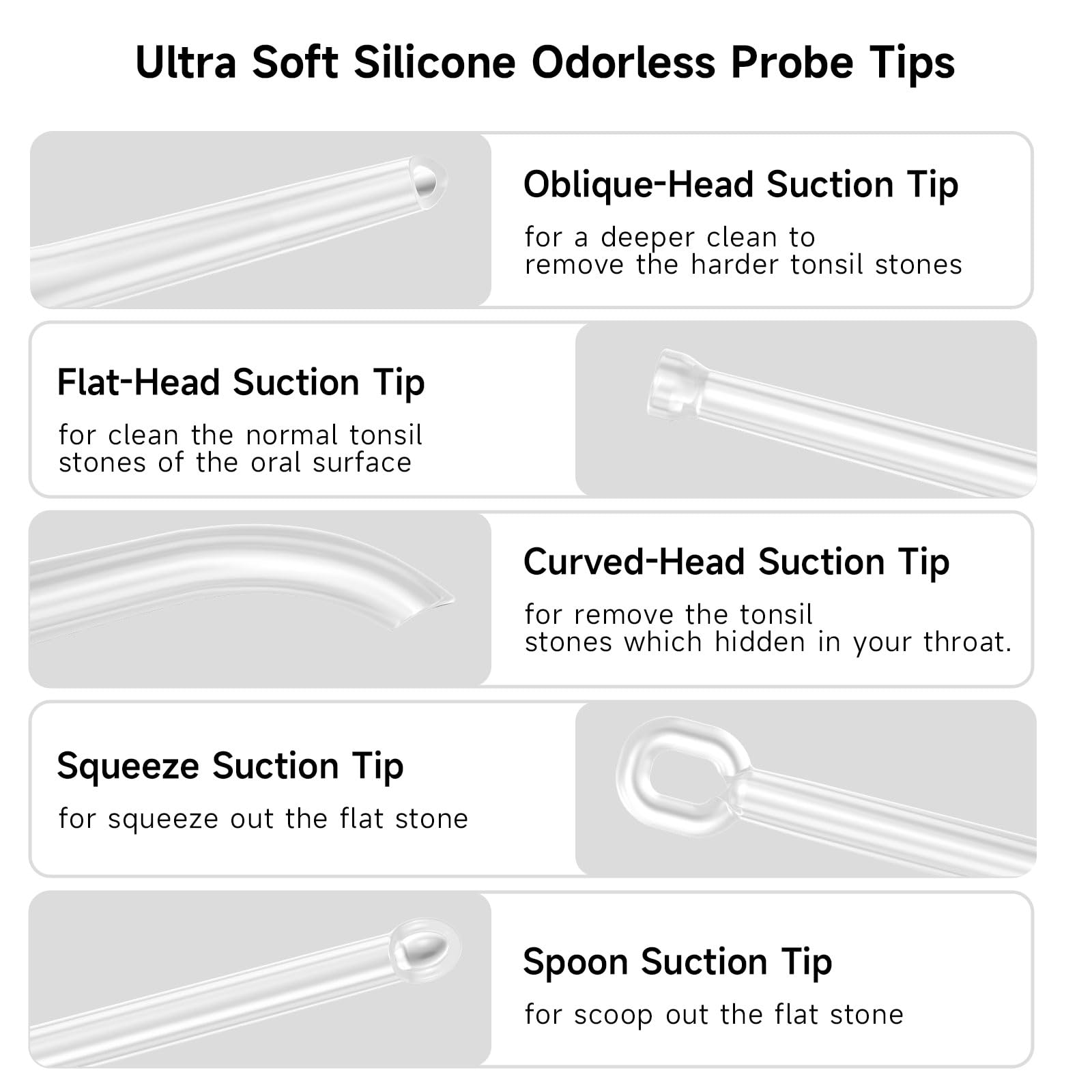 Jalegoel embouts silicone 5 pièces pour un nettoyage en douceur