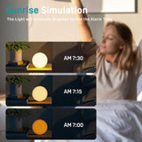 Affichage horloge réglable et mode nuit éteint pour moins de distraction.