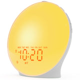 Réveil lumineux JALL en mode lever de soleil, éveil progressif et naturel.
