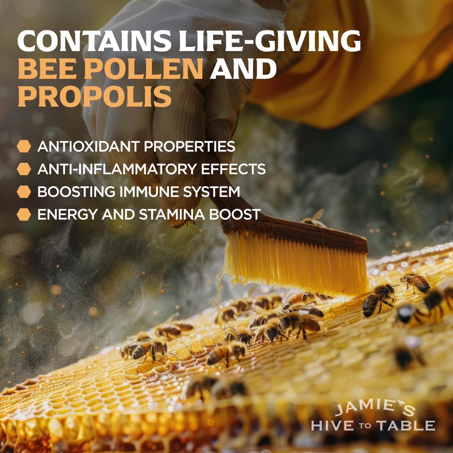 Jamie’s Hive to Table pollen arôme floral pour desserts et plats