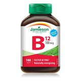 Jamieson B12 methylcobalamin pack shot, énergie naturelle au quotidien.