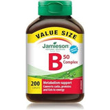 Jamieson B50 Complex, bouteille montrant l energie quotidienne potentielle.