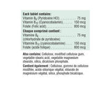 Tablettes Jamieson B6+B12 et acide folique, facilité quotidienne pour le cœur et l'énergie.