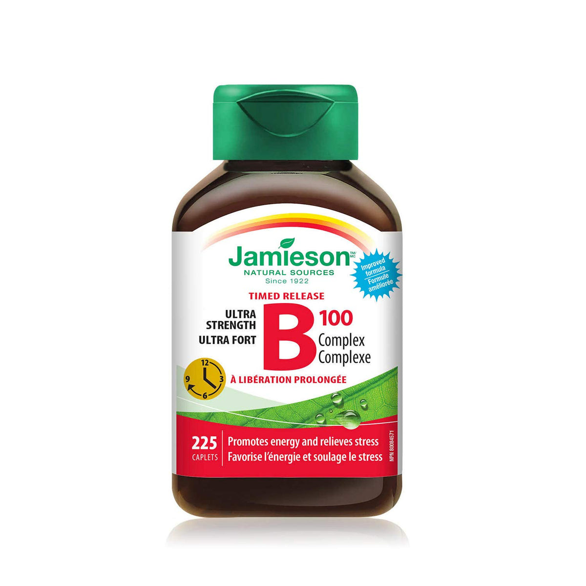 Jamieson Timed Release B100, libération prolongée pour énergie durable.