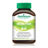 Tablette douce Jamieson Iron B12 saveur mangue citron vert, usage quotidien facile.